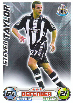 Steven Taylor Newcastle United 2008/09 Topps Match Attax #221